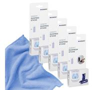 Geberit 244.600.00.1 Lot de 5 bâtons de 8 bâtonnets I pour puits Duofresh I avec chiffon microfibre de Kor4u I Fabriqué en Allemagne (5)