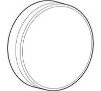 Geberit 245431KJ1 avec actionnement rotatif, blanc /chrg