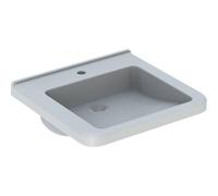 Geberit 300 Comfort Square Lavabo ergonomique 55x52.5cm avec trou de robinet sans trop-plein KeraTect Blanc s8309705001g