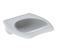 Geberit 300 Comfort Vitalis lavabo pour fauteuil roulant 55x55x15cm avec trou de robinet sans trop-plein incluant KeraTect blanc s8310705001g