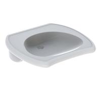 Geberit 300 Comfort Vitalis lavabo pour fauteuil roulant 65x60x15cm sans trou de robinet sans trop-plein blanc s8310805000g