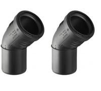 Geberit 390222141 Silent-PP Coude avec manchon 45° DN 50 (Lot de 2)