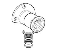 Geberit 611.289.00.5 Mepla Coude à poussoirs Bride courte