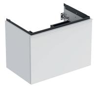 Geberit Acanto, armoire inférieure pour lavabos, 1 tiroir et 1 tiroir intérieur, suspendu, 740x541x475mm, 503004013, Couleur: Corps et façade : blanc / mat, poignée : blanc / mat - CM