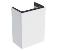 Geberit Acanto, armoire infÃ©rieure pour lave-mains, 1 porte, charniÃšres Ã gauche ou Ã droite, suspendu, 392x539x246mm, 503.001, Couleur (avant/corps): Corps et faÃ§ade : blanc / brillant, poignÃ©e : blanc / mat - 503.001.01.1