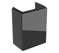 Geberit Acanto, armoire inférieure pour lave-mains, 1 porte, suspendu, 392x539x246mm, 503001JK2, Couleur: Corps : lava / mat Façade : lava / verre brillant, Poignée : lava / mat - CM