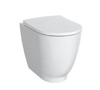 Geberit Acanto à poser au sol WC 500602012 4,5 l, surélevé, à fleur de mur, fermé, sans rebord, blanc