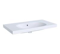 Geberit Acanto lavabo 500624018 90 x 48,2 cm, avec étagère, avec trop-plein, sans trou pour robinetterie, blanc KeraTect