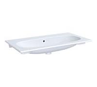Geberit Acanto meuble lavabo 500643012 90 x 48 cm, avec trop-plein, sans trou pour robinetterie, blanc