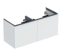 Geberit Acanto meuble sous lavabo double, 2 tiroirs et 2 tiroirs intérieurs, suspendu, 1184x541x475mm, 503.007.01.3, Couleur: Corps et façade : blanc / mat, poignée : blanc / mat