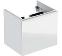 Geberit Acanto meuble sous-vasque 500609012 59,5x53,5x47,6 cm, verre blanc - blanc brillant