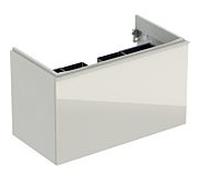 Geberit Acanto armoire sous lavabo 500612, 890x535x476mm, Couleur (avant/corps): Verre Sable / Sable laquÃ© mat - 500.612.JL.2