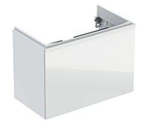 Geberit Acanto meuble sous-vasque 500615012 Compact, 74x53,5x41,6cm, verre blanc - blanc brillant