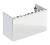 Geberit Acanto meuble sous-vasque 500616012 Compact, 89x53,5x41,6 cm, verre blanc - blanc brillant