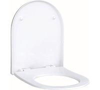 Geberit Acanto Slim siège WC avec Couvercle, Blanc, 500604, sans mécanisme de Fermeture en Douceur - 500.604.01.2