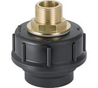Geberit adaptateur 2000 152979001 2000 / 2 », DN 50, avec mâle 2000 et la connexion vis, PE-HD, noir