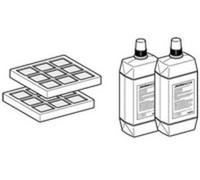 Geberit AquaClean lot de deux 240626001 pour systèmes complets WC , filtre à charbon actif et nettoyant pour buses