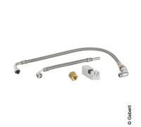 Geberit AquaClean Kit de raccordement à l’eau pour réservoir de chasse apparent, arrivée d’eau à l’arrière et au centre, 115438001,