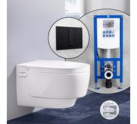 Geberit AquaClean Mera Classic Pack complet WC japonais et bâti-support neeos,, 146200111+16791BM#SET, Classic