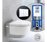 Geberit AquaClean Mera Classic Pack complet WC japonais et bâti-support neeos,, 146200211+16791WH#SET, Classic