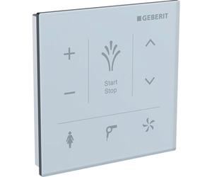Geberit AquaClean panneau de commande mural 9.3x9.3cm pour Aquaclean Tuma Comfort et Mera verre Blanc 147.038.si.1