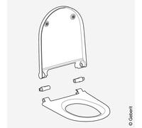 Geberit AquaClean Sela Abattant lavant, 243650111,