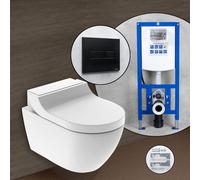 Geberit AquaClean Tuma Comfort Pack complet WC japonais et bâti-support neeos,, 146290111+16601BM#SET, Comfort
