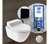 Geberit AquaClean Tuma Comfort Pack complet WC japonais et bâti-support neeos,, 146290111+16746BM#SET, Comfort