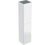 Geberit Acanto armoire haute 500619, 380x1730x360mm, Couleur (avant/corps): verre blanc / blanc laquÃ© brillant - 500.619.01.2