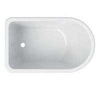 Geberit Baignoire Bambini 406010016 47 x 76,5 x 28,5 cm, asymétrique, 40 l, blanc -alpine