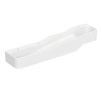 Geberit Bambini jeu et lavabo, L:180cm, 4 places de lavage, bassin plus bas à gauche, sans trop-plein, 502.977., Couleur: blanc alpin / sans décor / Hanhnloch à gauche et à droite - CM