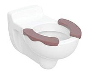 Geberit Bambini mur à laver WC 201710600 blanc KeraTect, 6 l, siège rouge carmin