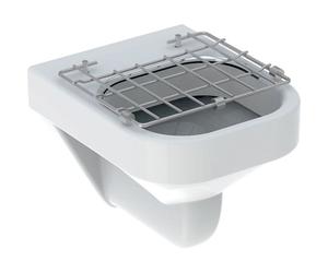 Geberit Bec Espital, mural, 6l, avec grille inox à charnière, 201680600