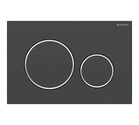 Geberit Plaque d'actionnement Sigma 20 115882141 ronde – peints en noir mat