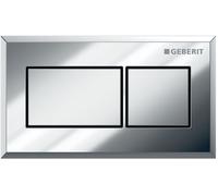 Geberit bouton de chasse d'eau pour WC chrome brillant-chrome mat 116.051.KA.1