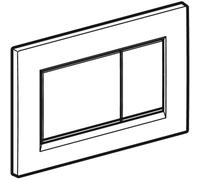 Plaque de fixation Geberit Sigma30, pour rinçage à 2 quantités, Coloris: blanc / plaqué or - 115.883.KK.1