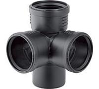 Geberit Branche d'angle Silent PP 390559141 DN 100/100/100 87,5° optimisée pour le bruit