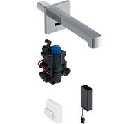 Geberit Robinetterie lavabo Brenta – saillie 170mm, mitigeur thermostatique, pile – chromé brillant