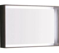 Geberit Citterio miroir 88.4x58.4 cm rectangulaire avec éclairage bois 500.572.JJ.1