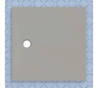 Receveur de douche Geberit CleanFloor30 551020291, affleurant au sol, avec joint d'étanchéité en polaire, 100 x 100 cm, gris mat