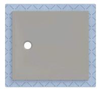 Geberit Receveur de douche CleanFloor30, affleurant au sol, joint polaire, 90×100 cm, gris mat