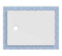 Receveur de douche Geberit CleanFloor30 551005001, affleurant au sol, avec joint d'étanchéité en polaire, 80 x 110 cm, blanc mat