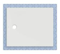 Geberit Receveur de douche CleanFloor30 affleurant au sol, joint polaire, 100x120 cm, blanc mat