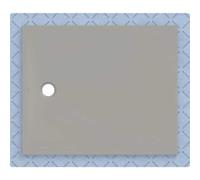 Receveur de douche Geberit CleanFloor30 551022291, affleurant au sol, avec joint d'étanchéité en polaire, 100 x 120 cm, gris mat