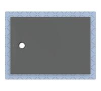 Geberit Surface de douche CleanFloor30 intégrée 140x100 cm voile d'étanchéité graphite 551.023.DM.1