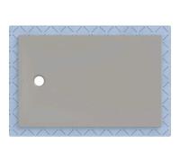 Receveur de douche Geberit CleanFloor30 551015291, affleurant au sol, avec joint d'étanchéité en polaire, 90 x 140 cm, gris mat