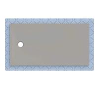 Geberit Receveur de douche CleanFloor30 – intégré avec voile d'étanchéité – 150×80 cm gris mat