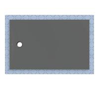 Geberit CleanFloor30 surface de douche, intégrée, avec voile d'étanchéité, 160x100cm, 551.025.DM.1, Couleur: graphite / mat