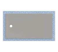 Receveur de douche Geberit CleanFloor30 551018291, affleurant au sol, avec joint d'étanchéité en polaire, 90 x 170 cm, gris mat