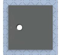 Geberit Surface de douche intégrée CleanFloor30 80x80cm voile d'étanchéité graphite mat